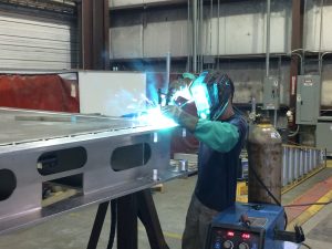 Skid C4I-18 Top plate welding